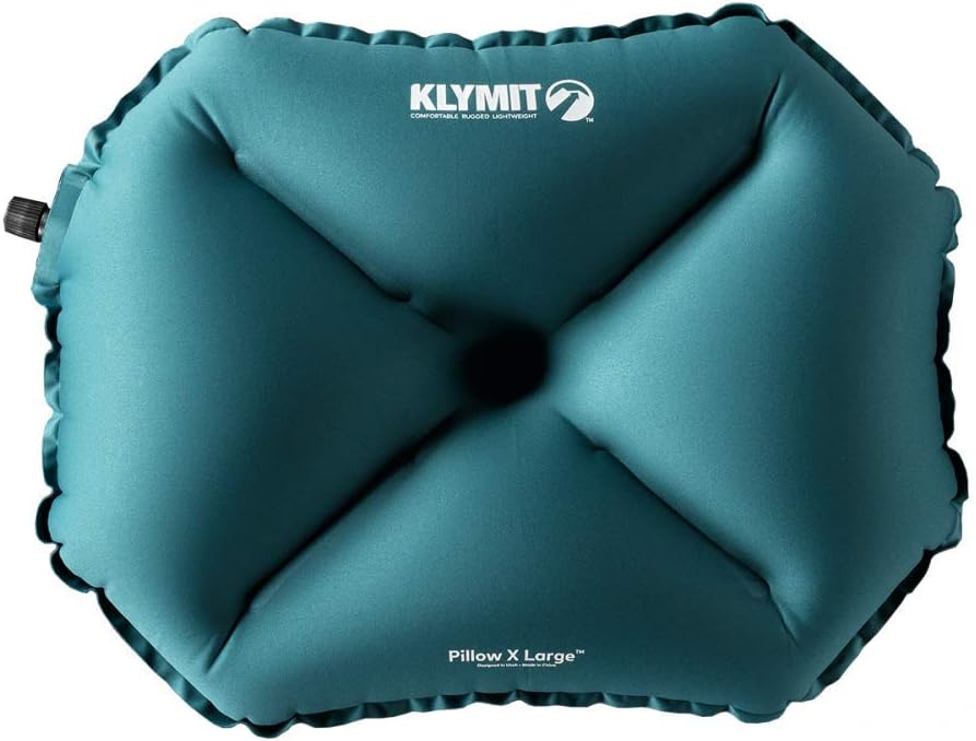 Klymit Pillow X Aufblasbares Camping- und Reisekissen Blau, Blau