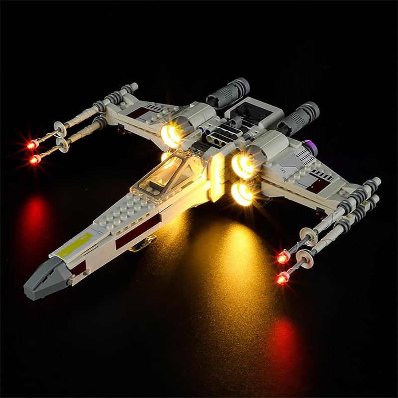 GEAMENT LED Licht-Set Kompatibel mit Lego Luke Skywalkers X-Wing Fighter - Beleuchtungsset für Star