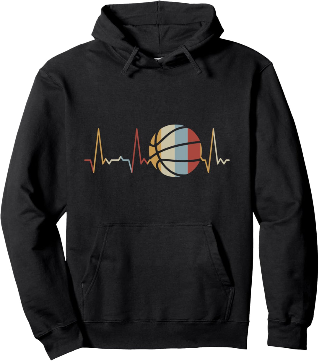 Herzschlag Basketball Pullover Hoodie