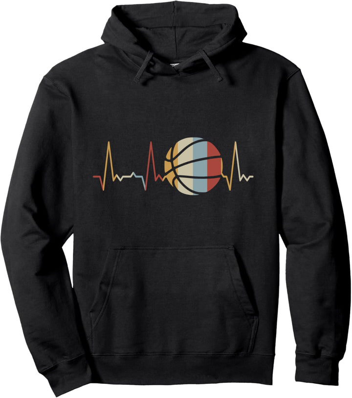 Herzschlag Basketball Pullover Hoodie