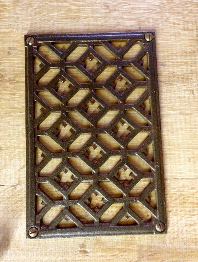 Kamingitter als Luftgitter, Lüftungsgitter für Kachelofen, Warmluftgitter L