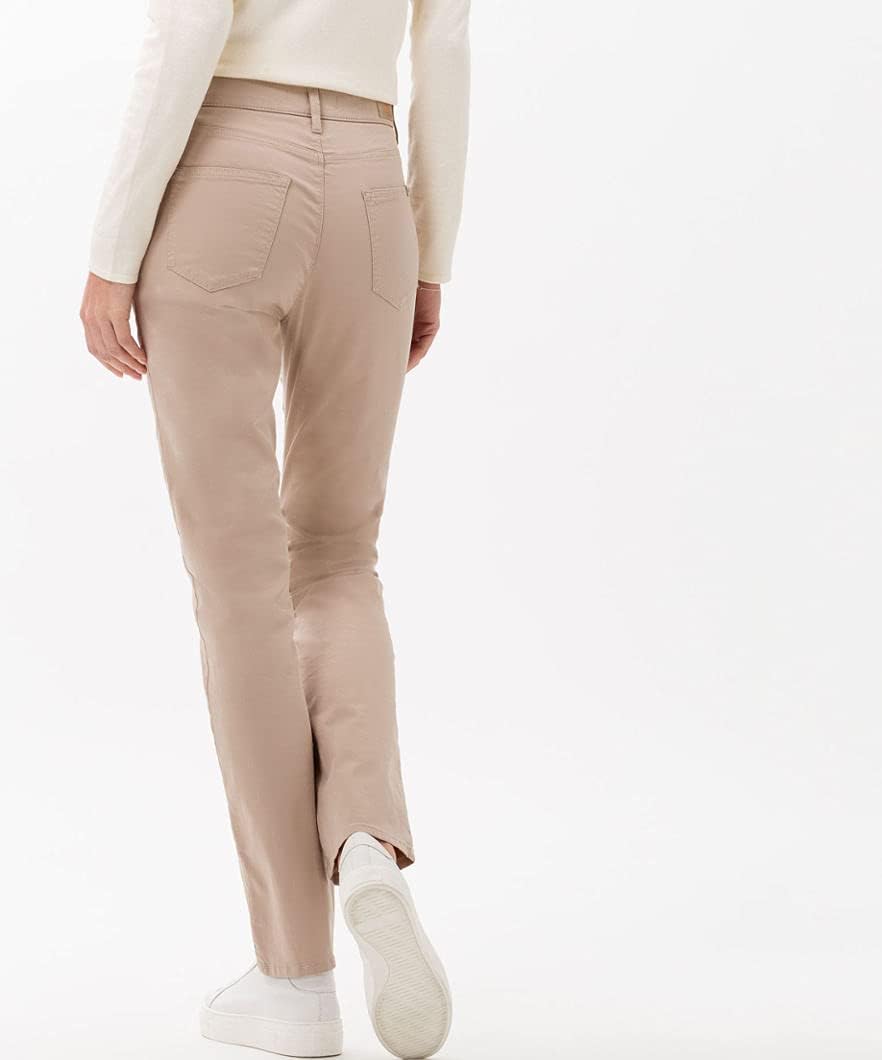 BRAX Damen Style Mary Five-Pocket Baumwollsatin Hose, Toffee, 31W / 34L