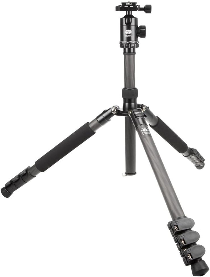 SIRUI ET-2204/E-20 Easy Traveler Dreibeinstativ mit E-20 Kopf (Carbon, Höhe: 144 cm, Gewicht: 1, 37k