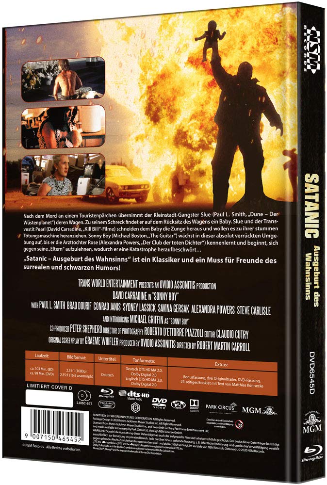 Satanic - Ausgeburt des Wahnsinns - Sonny Boy [Blu-Ray+DVD] - uncut - Mediabook Cover D, Blu-ray