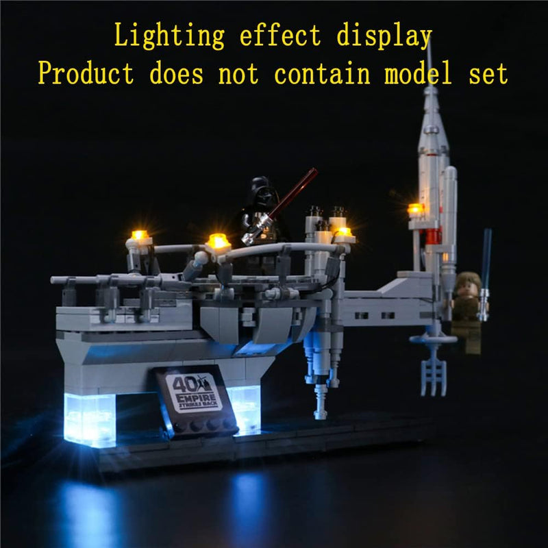 GEAMENT LED Licht-Set Kompatibel mit Lego Bespin Duel - Beleuchtungsset für Star Wars 75294 Baumodel