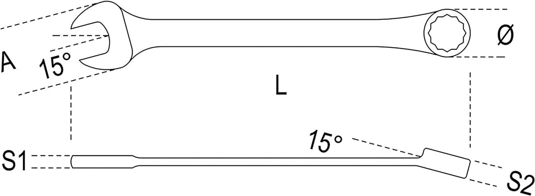 Beta 42/S17 Ring-Maulschlüsselsatz Schraubendreher-Set Kombischlüssel-Satz für allgemeine Instandhal