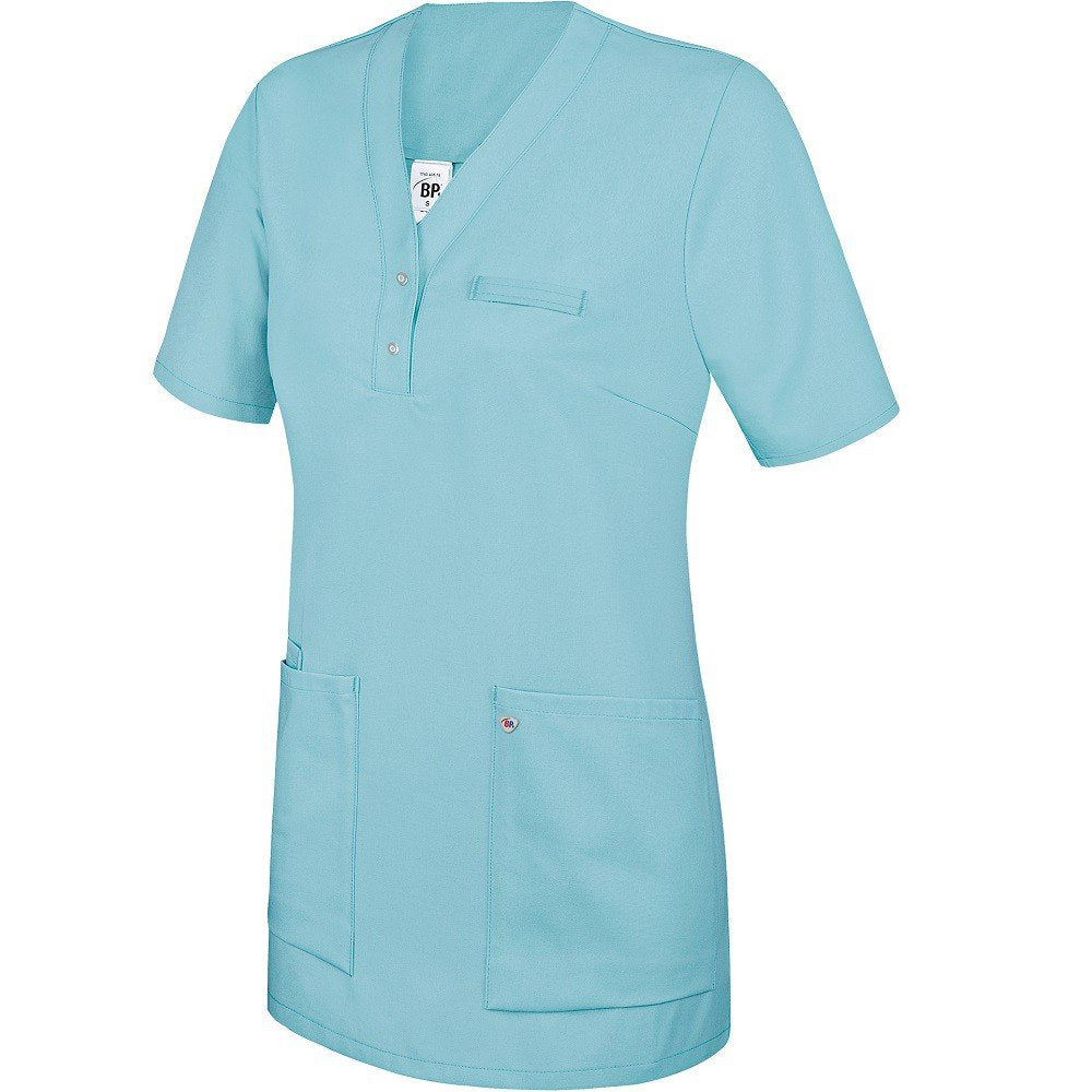 BP 1740-435-111-2XL Überzieh-Kasack für Frauen, 1/2 Hülse, V-Ausschnitt mit schmalem Druckknopfband,