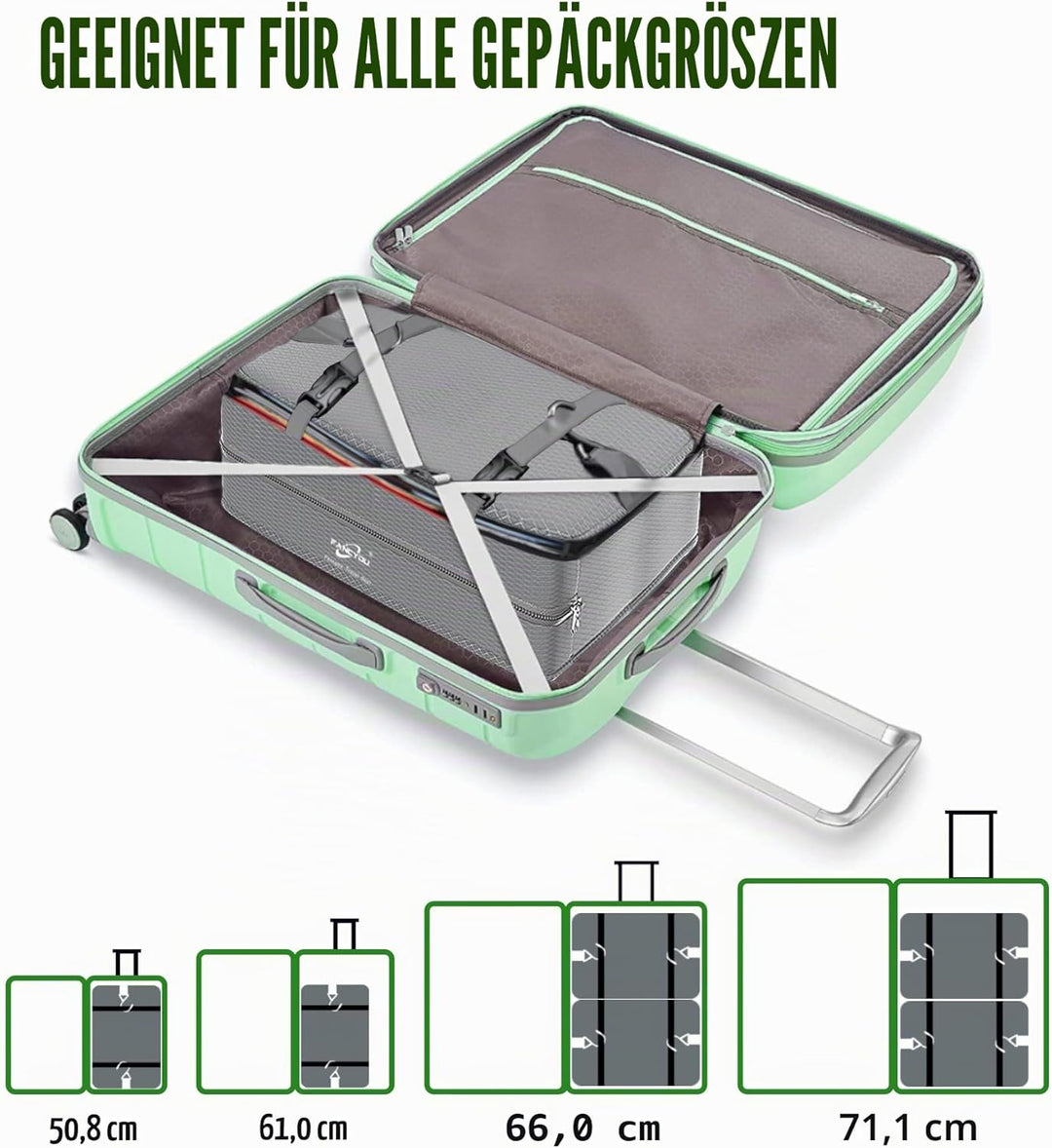 Koffer Organizer Hängende Verpackung Würfel Tragbare Schrank Regale Kompressive Reisegepäck Essentia