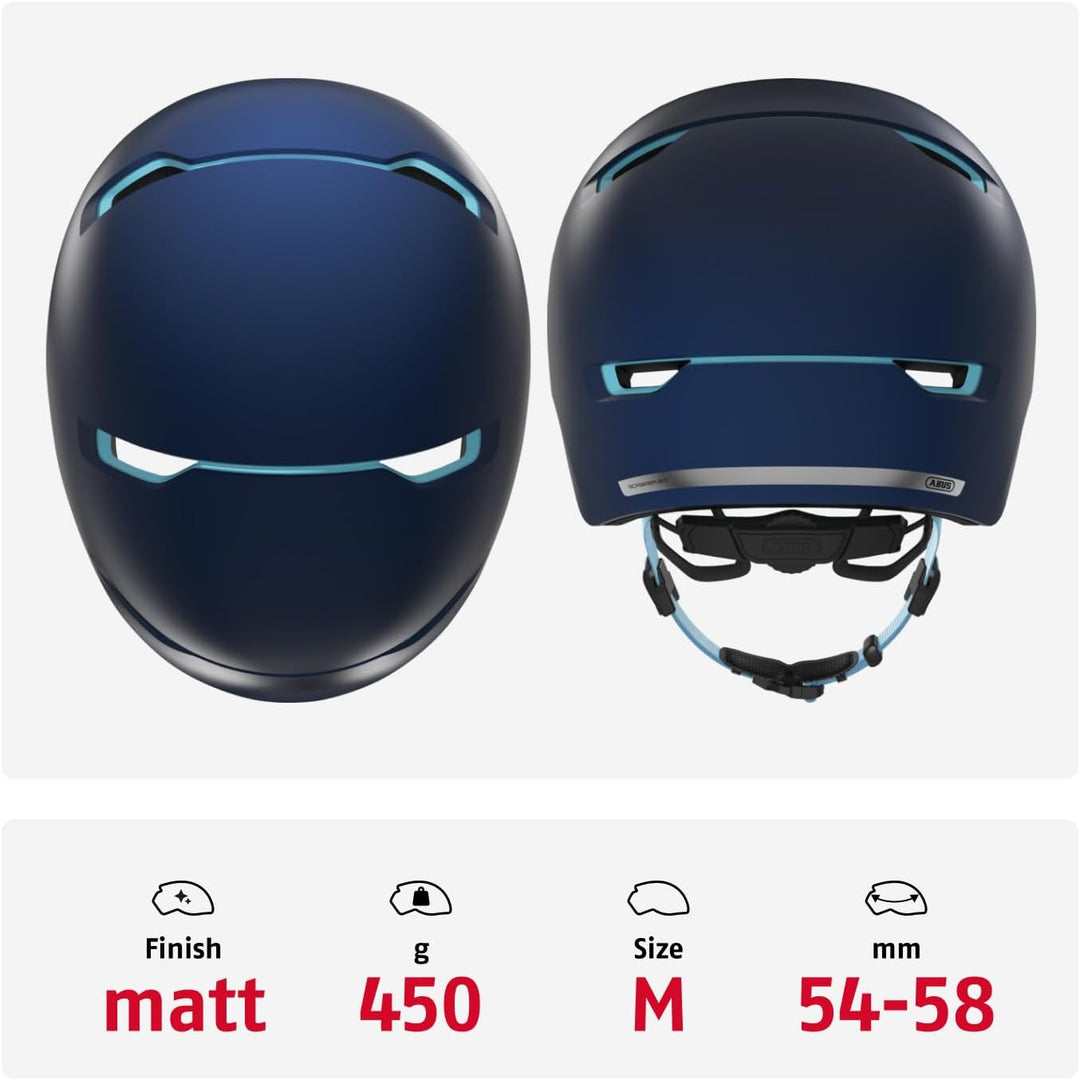 ABUS Stadthelm Scraper 3.0 ACE - Robuster Fahrradhelm für den Stadtverkehr - für Damen und Herren M