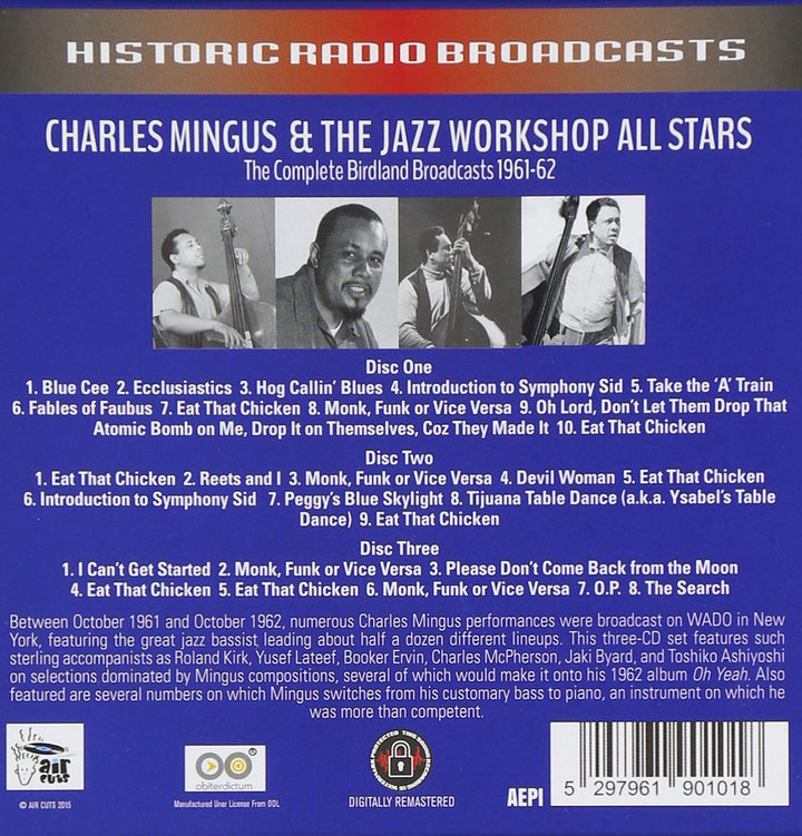 Complete Birdland Broadcasts 1961-62, Audio-CD