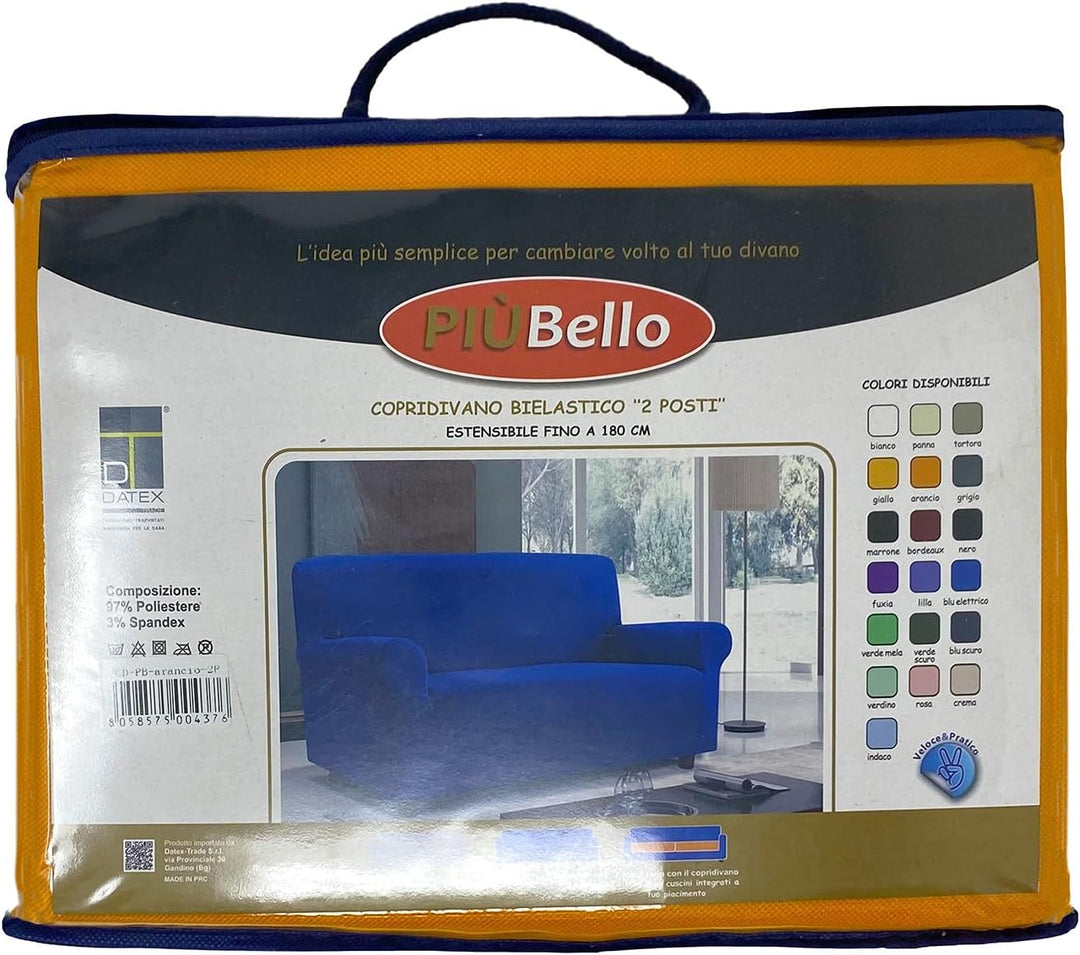 Italian Bed Linen Sofa-Schonbezug “Più Bello”, Orange, 4 PLÄTZE 4 PLÄTZE Orange, 4 PLÄTZE Orange