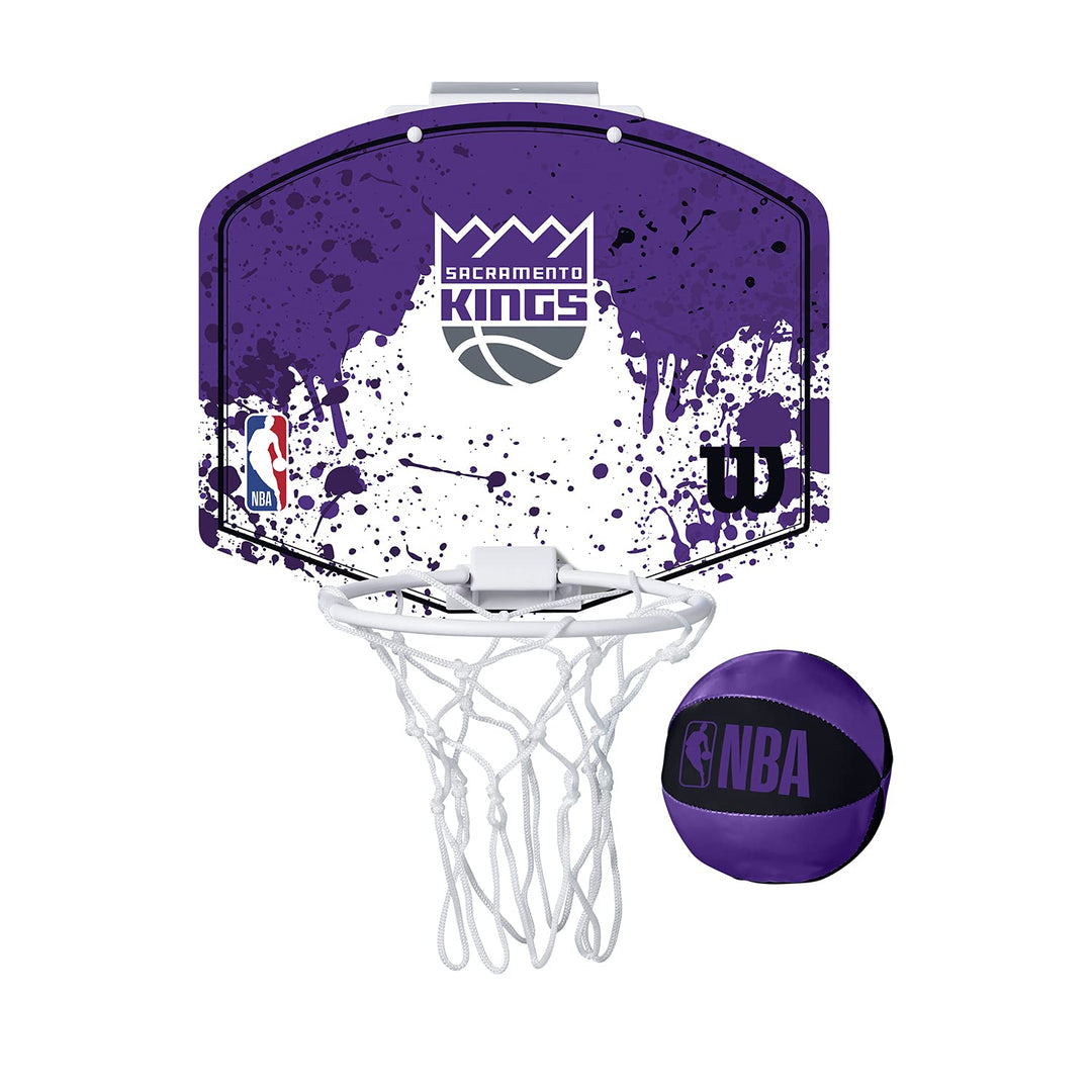 Wilson Unisex-Adult NBA Team Mini Hoop Basketball TU Sacramento Kings, TU Sacramento Kings