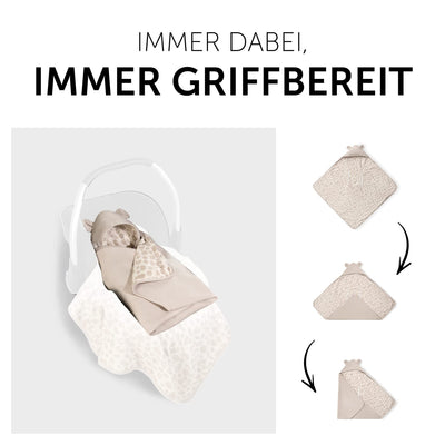 Hauck Baby Einschlagdecke Snuggle N Dream / Baumwolle / Universal für Babyschale, Autositz, Kinderwa