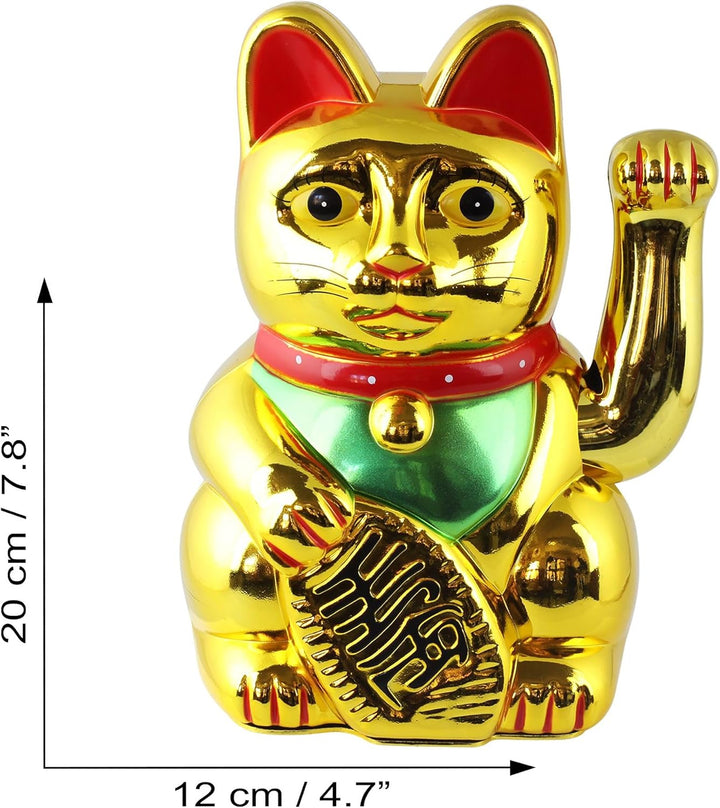 Freak Scene Glückskatze - Maneki-Neko - Winkekatze - 20 cm - Gold