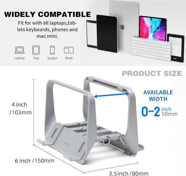 AFOOYO Mac mini Ständer - ABS Vertikale Halterung Desktop Ständer, Universal Fit für Mac mini 2010-2