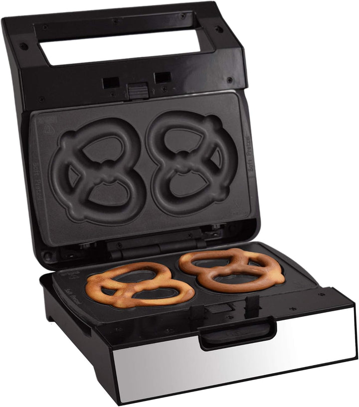 Syntrox Germany Soft Brezel Maker Brezelbäcker MM-1400W mit herausnehmbaren Backplatten