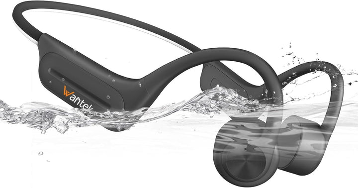 Wantek Open Ear Knochenschall Kopfhörer Bluetooth 5.3, Kabellos IP68 Wasserdicht mit Lange Akkulaufz
