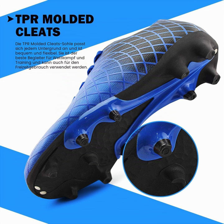 JABASIC Kinder Soccer Boots Jungen Mädchen Sportlich Draussen Fussballschuh 29 EU Blau 1, 29 EU Blau