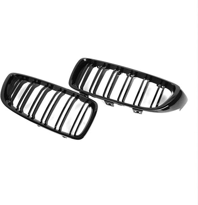 TOPTHAN Passend für BMW 4ER F32 F33 F36 M4 2014-2020 Doppelsteg Front Nieren Kühlergrill Gitter Schw