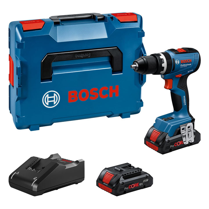 Bosch Professional 18V System Akku-Bohrschrauber GSB 18V-65 (bürstenloser Motor, Kopflänge 175, inkl