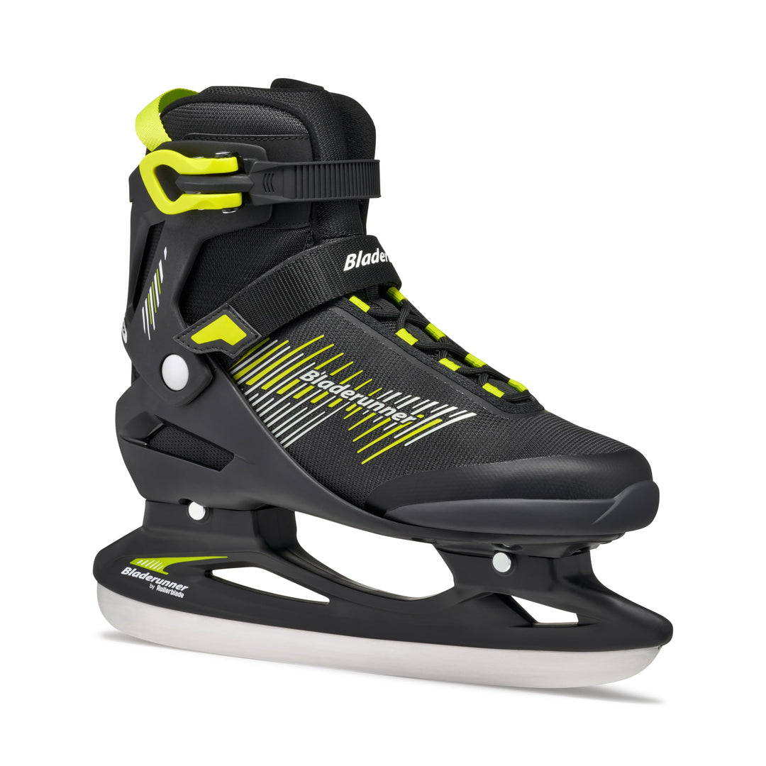 Bladerunner Igniter Ice Allround-Schlittschuh für Freizeitläufer, Herren, Schwarz/Limette 38 (UK: 5