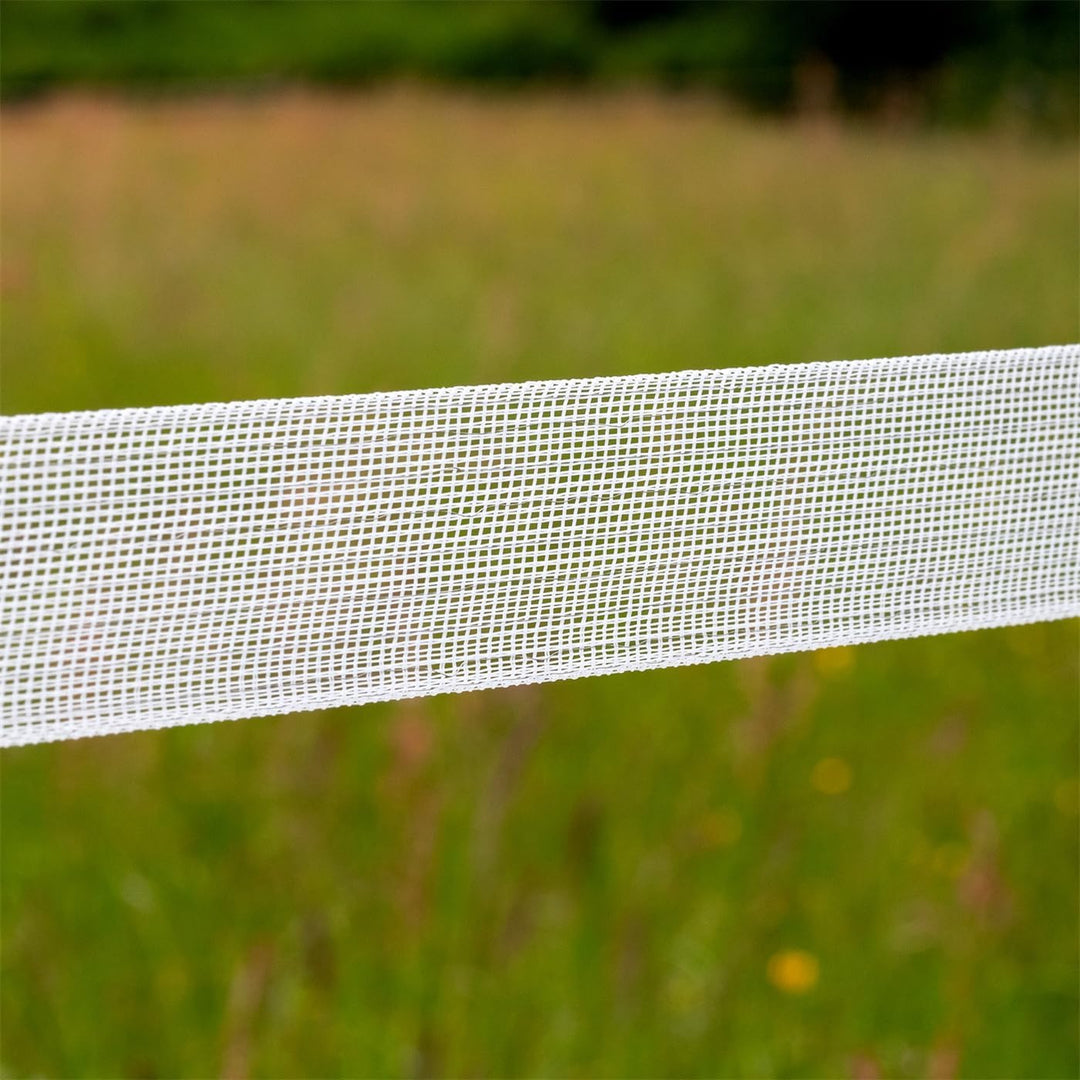 VOSS.farming Weidezaunband 40mm Classic 8 x 0,16 NIRO, weiss, Weidezaun und Elektrozaun Band, Elektr