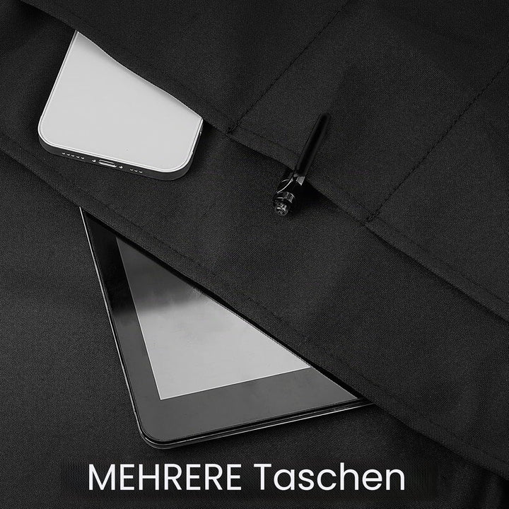 Linkidea Flugzeug-Tablett-Abdeckung mit Taschen und Rückenlehren-Organizer, praktische hygienische R