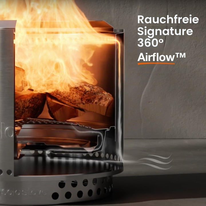 Solo Stove Feuerschale Bonfire Essential Set 2.0 | Inkl. Feuerstelle, Standfuss, Deckel, Mobile Feue