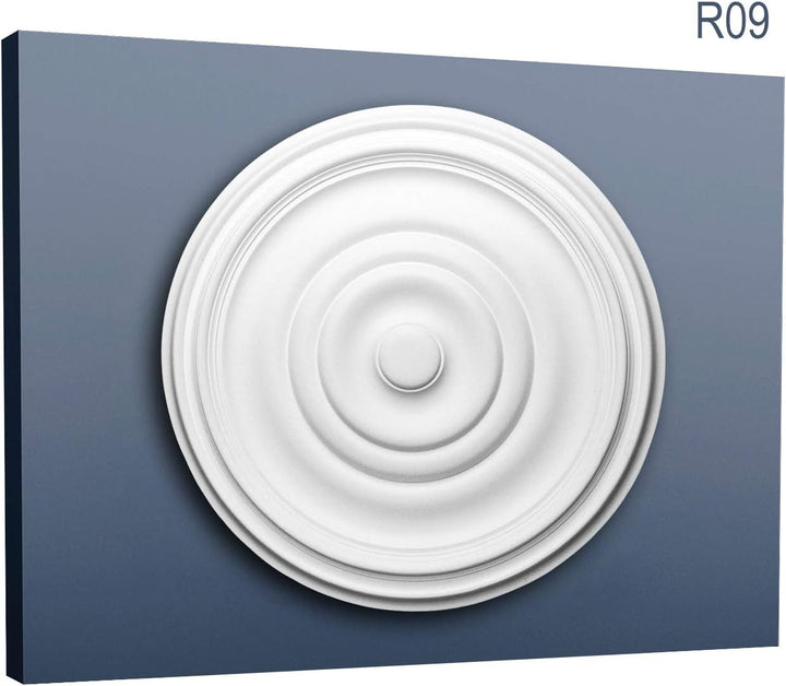 Rosette Stuck Orac Decor R09 LUXXUS Deckenrosette Wand Dekor Stuckrosette classic style Dekor weiss