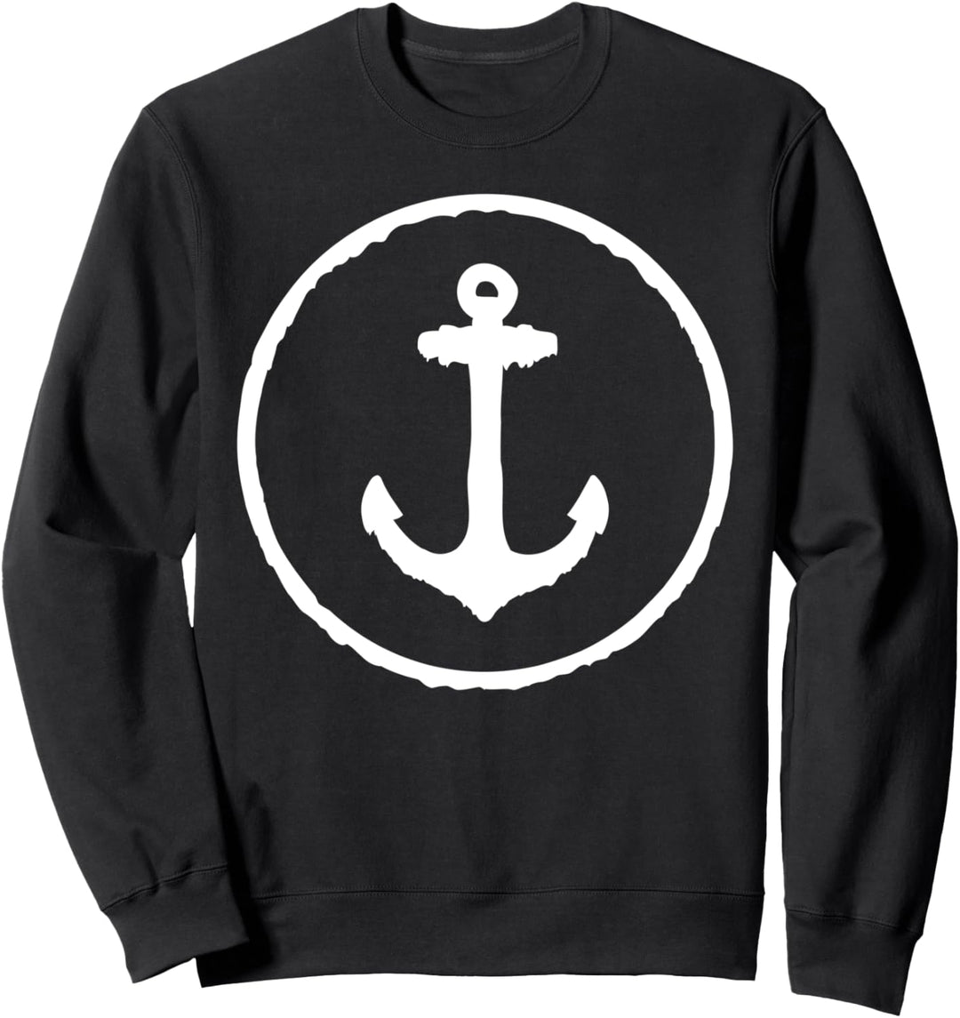 Anker Meer Seemann Seefahrt Küste Ankermotiv See Symbol Sweatshirt