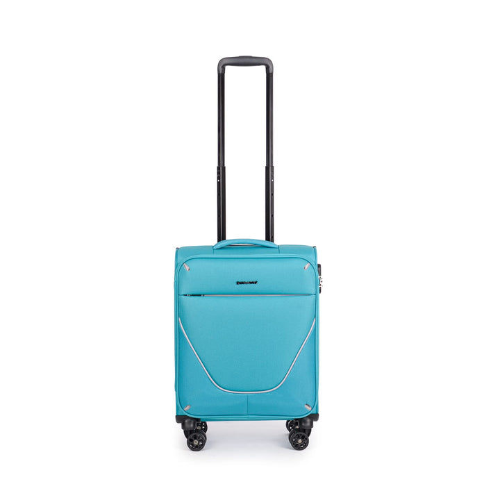 Stratic Strong Koffer Weichschale Reisekoffer Trolley Rollkoffer Handgepäck, 4 Rollen, Grösse S, Pet