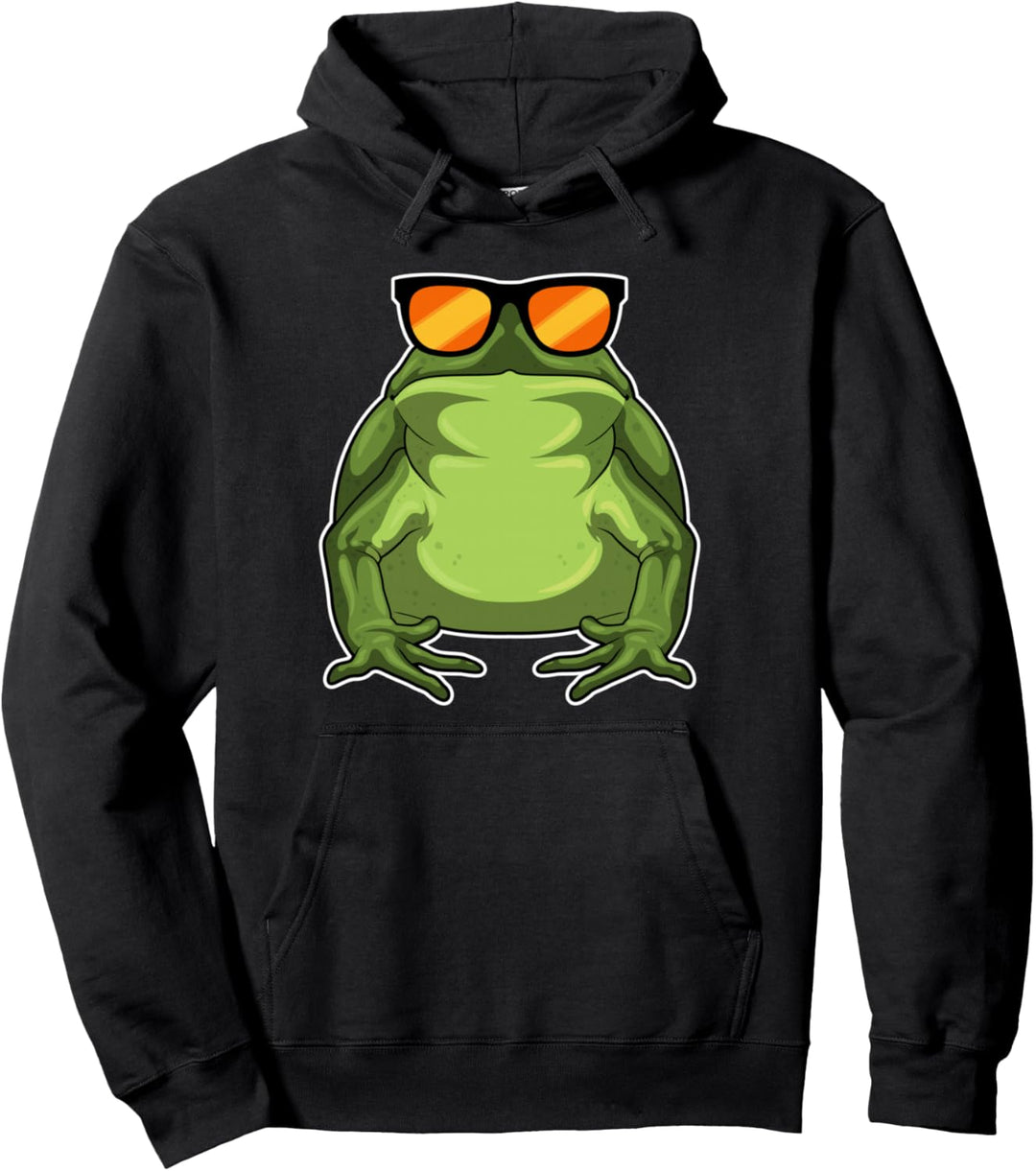 Frosch Sonnenbrille Pullover Hoodie