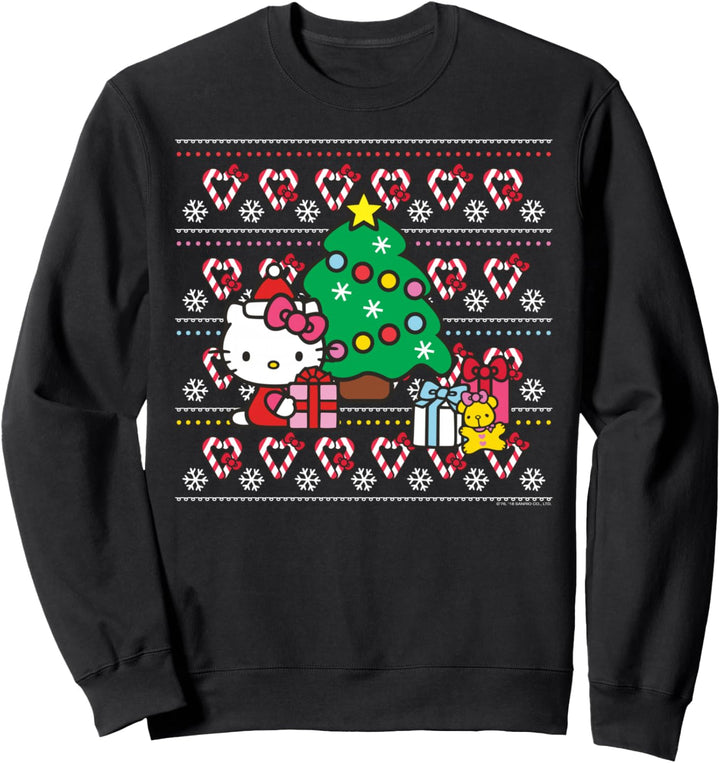 Hello Kitty Christmas Tree Celebration Presents Sweatshirt