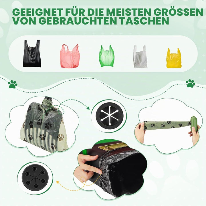 Hundekotschaufel Schwenkbehälter Rechen Spaten, Drehbarem Hundekotsammler Hundekotpicker, Kotschaufe