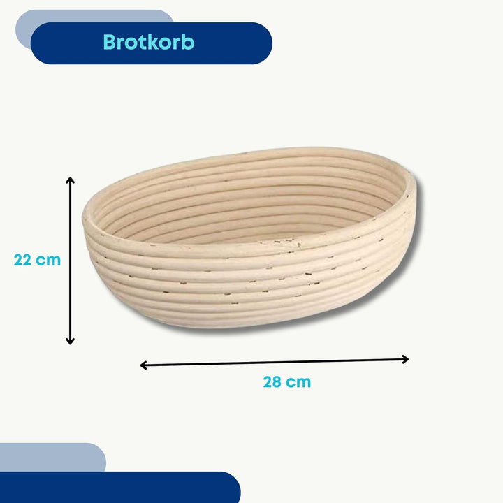 orion group - Gärkörbchen für brot - Gärkorb oval - Brotkorb - Brotform für Brotteig - Brotbackzubeh