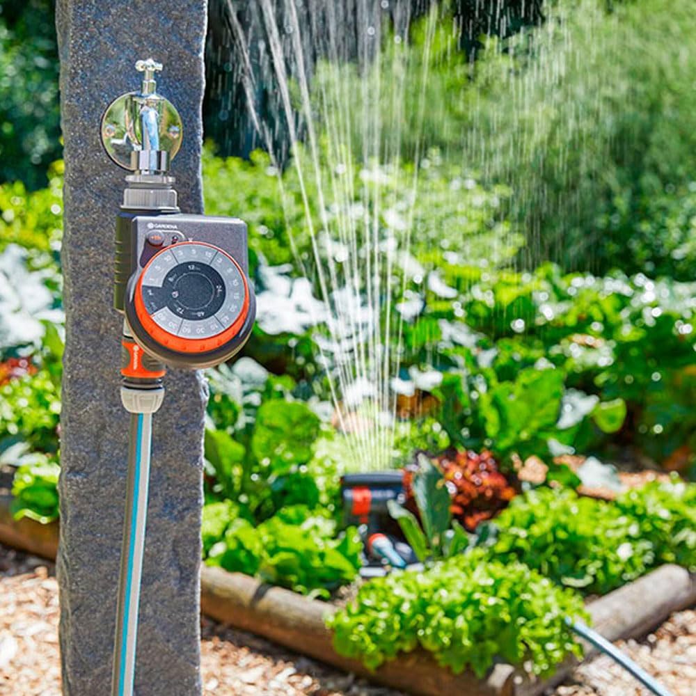 GARDENA Programador Easy Control de riego automatico Con 17 programa G1887-35, G1887-35