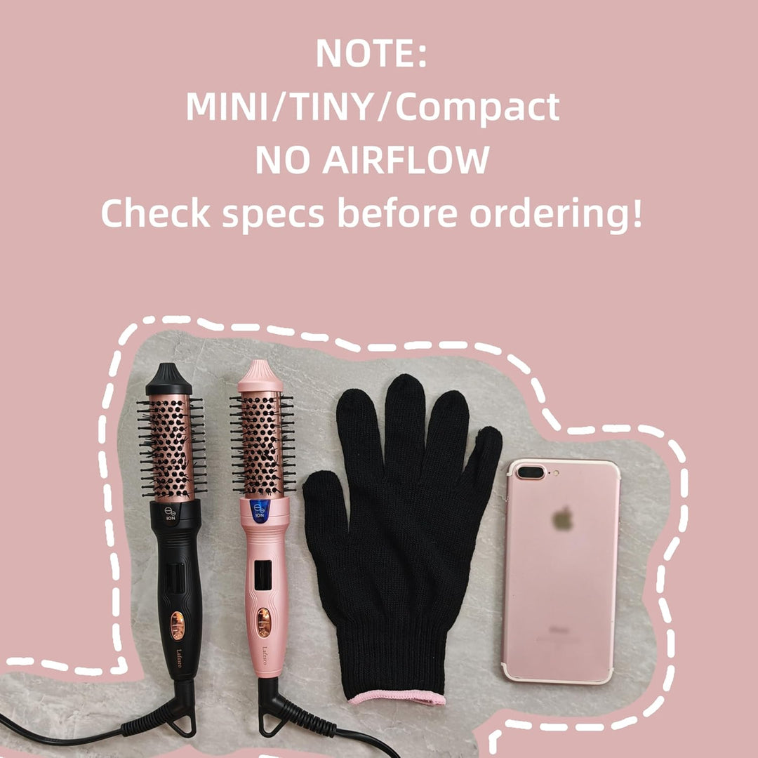 Thermobürste, MINI Thermal Brush, 27mm Heisse Bürste für Blowout-Effekt, Tourmalin-Keramik-Ion-Locke