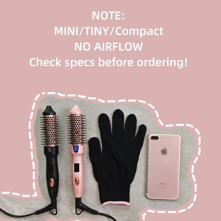 Thermobürste, MINI Thermal Brush, 27mm Heisse Bürste für Blowout-Effekt, Tourmalin-Keramik-Ion-Locke