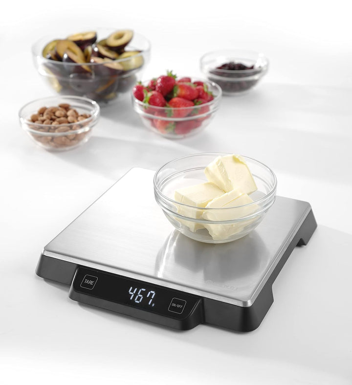 HENDI 580233 Digitale Küchenwaage, Haushaltwaage, für max 15kg & Westmark Abwiege-/Abfüll-/Futter-/S