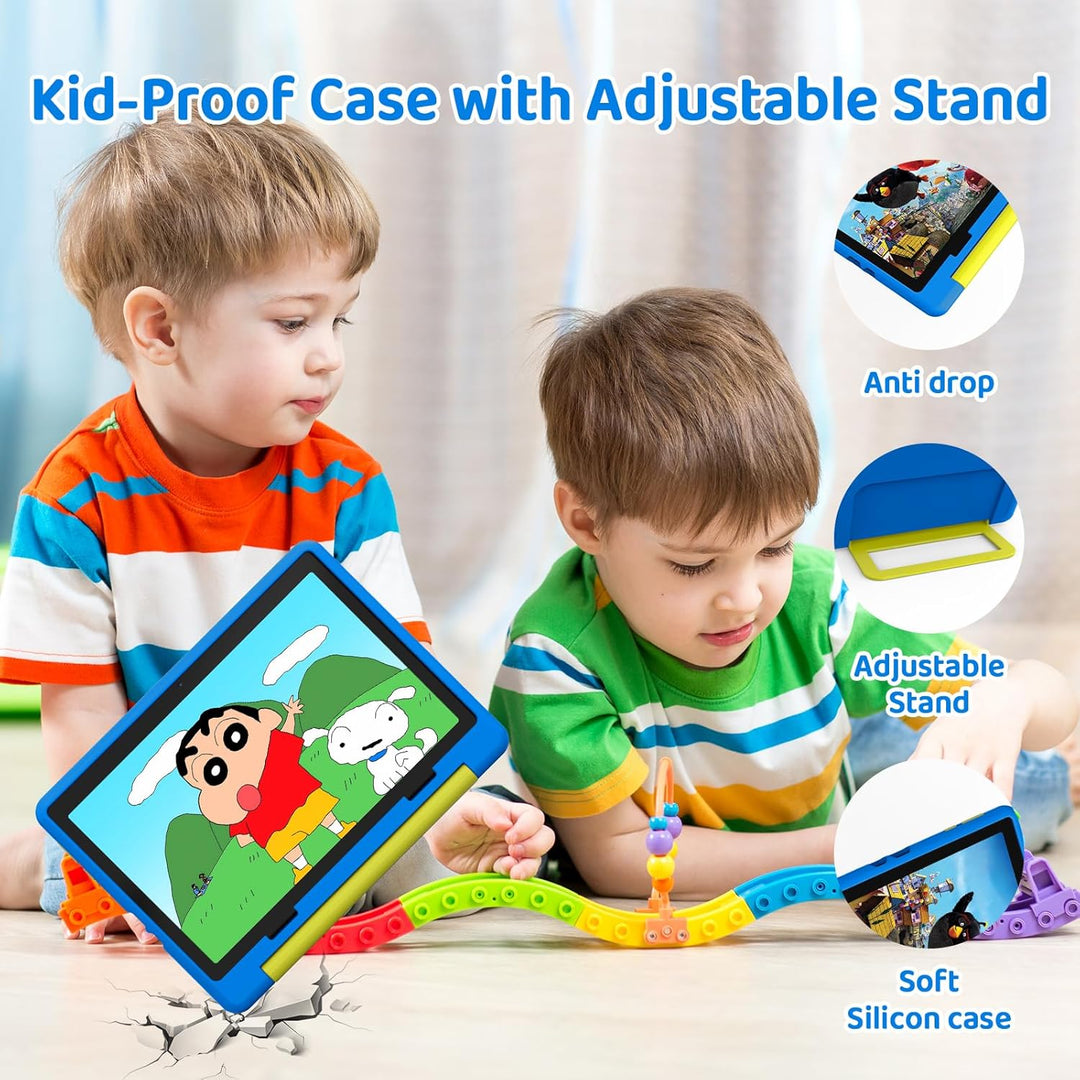 Tablet Kinder 10 Zoll Android 14 HD-Display 1280 x 800 Akku 5000 mAh 8 + 64 GB erweiterbar auf 1TB D
