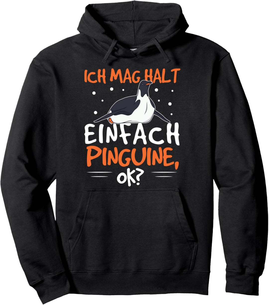 Pinguin Spruch Zoo Pinguine - Kinder Damen Pinguin Pullover Hoodie