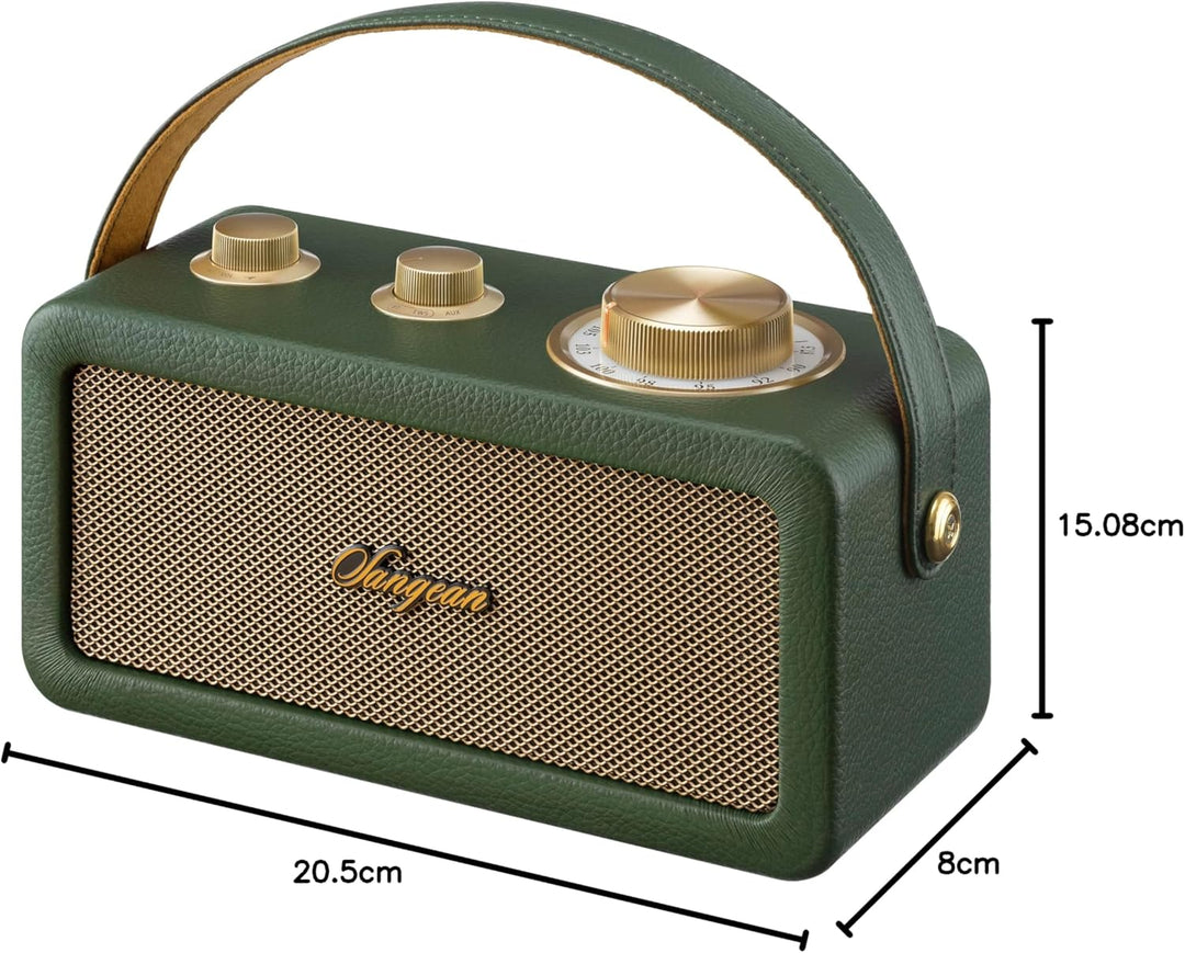 Sangean RA-101 Portable Analog Gold, Grün