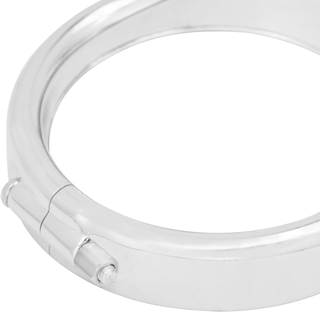 HDBUBALUS Chrom-Visier-Abdeckung für Blinker, passend für Harley Touring Electra Glide Road King Sof