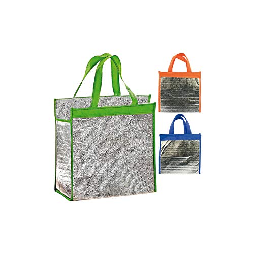 Unbekannt 4 x Best Choice Kühltasche mit Klettverschluss 30 x 28 x 15 cm (9,6 Liter) farbig