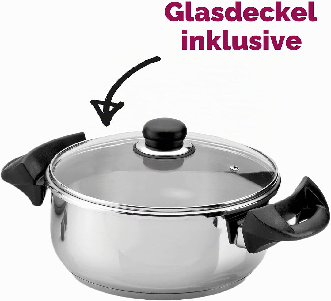 Artame Ovni Schnellkochtopf UFO, 6 l, Edelstahl, Silber