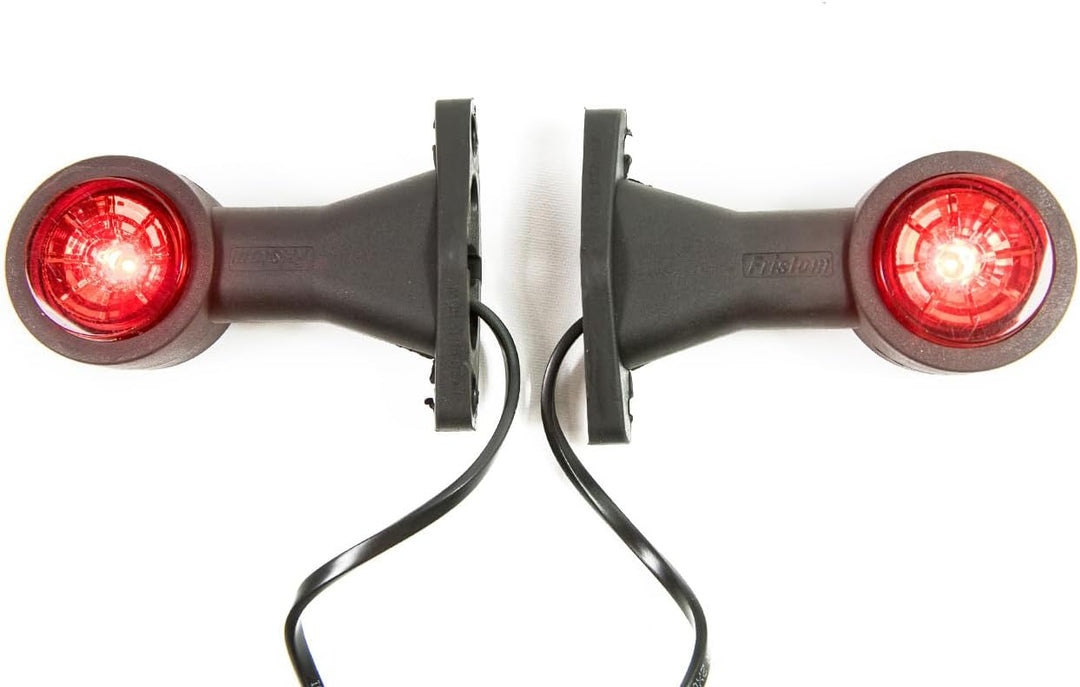 2 x LED Gummi Begrenzungsleuchte Seitenleuchte 12V 24V mit E-Prüfzeichen Positionsleuchte Auto LKW P
