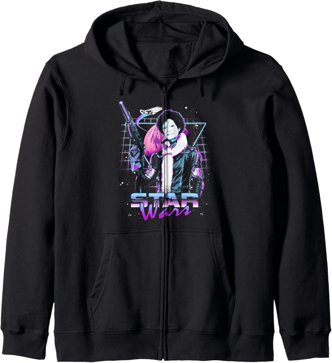 Star Wars Han Solo Movie Val Retro Neon Grid Kapuzenjacke