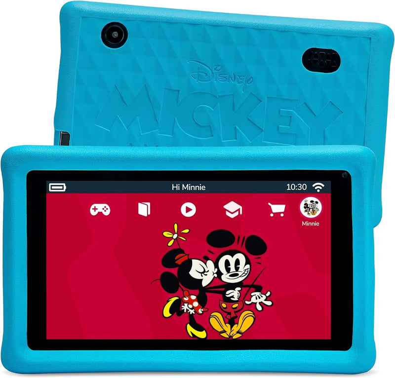 Pebble Gear Kinder Tablet - Disney Micky und Seine Freunde | 7 Zoll Kids Tablet mit kindgerechter Hü