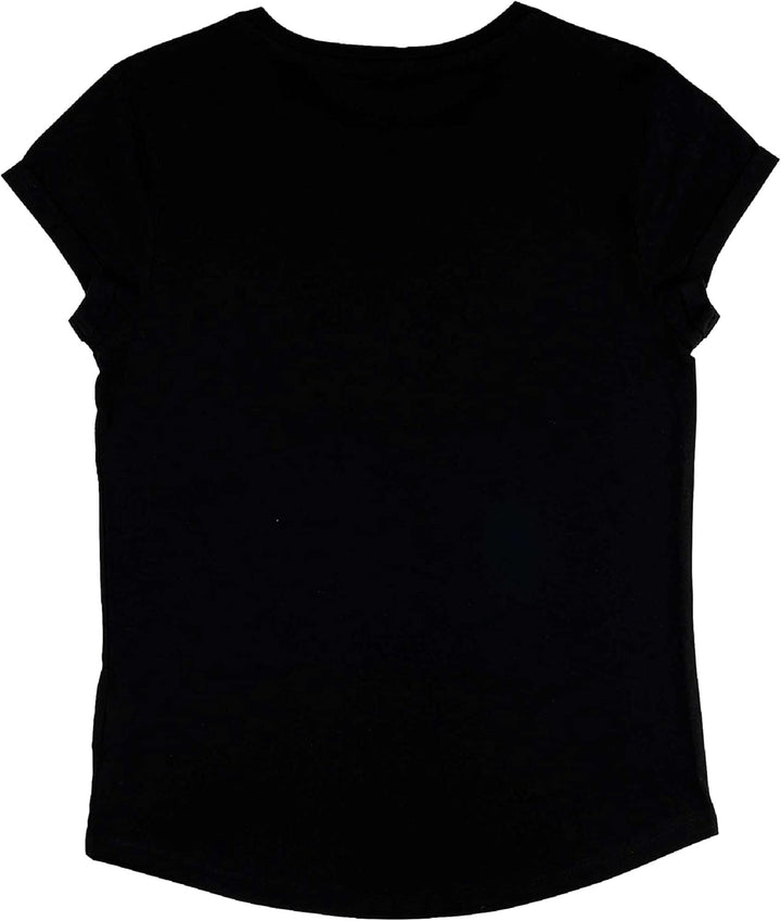 Marvel Damen Avengers Classic Avenger Graffiti Women's Rolled Sleeve T-shirt S Schwarz, S Schwarz