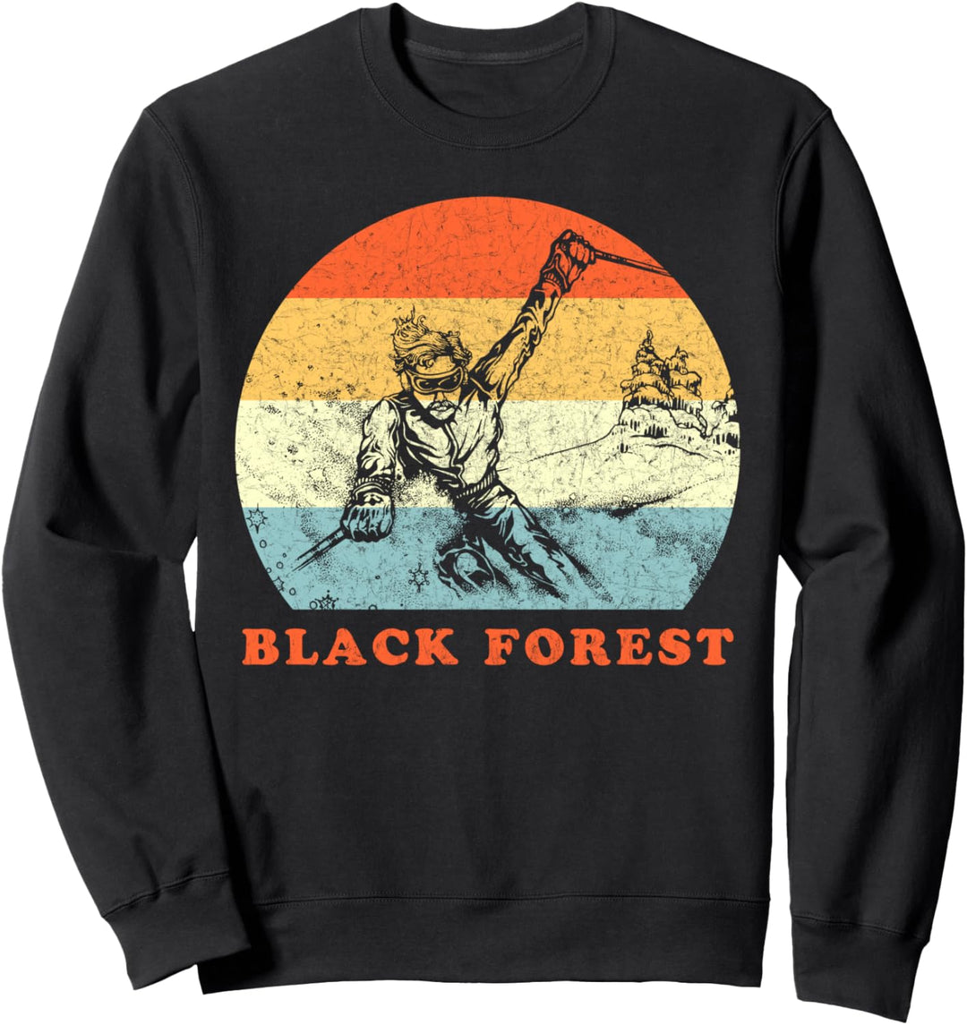 Ski Black Forest, Deutschland Vintage Snow Skiurlaub Sweatshirt